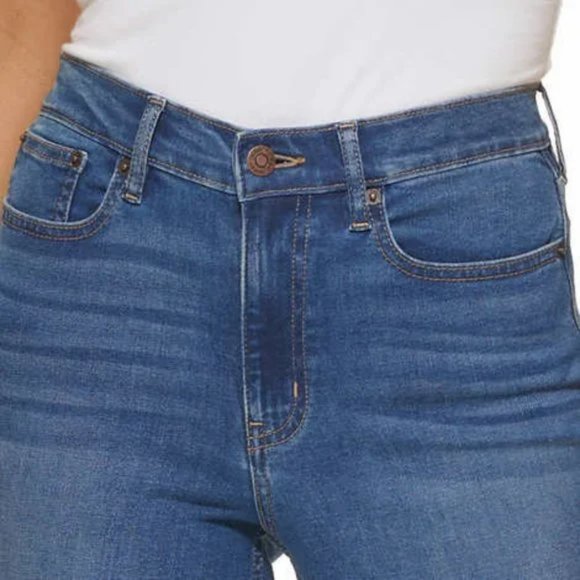 NWT Calvin Klein Jeans Ladies' High Rise Malibu Blue Skinny Jeans Size 4 - Picture 4 of 12